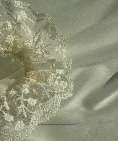 kutir（クティール）の「kutirlune／レースシュシュ（シュシュ・レディース・ホワイト系その他2/ライトホワイト/ホワイト/ホワイト系その他・FREE）」の10枚目の写真