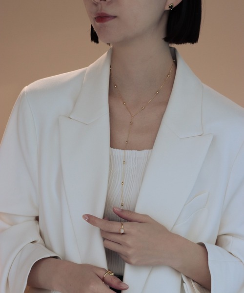 bonu.(ボヌ)の「【silver925】ミニマムハートアゲートピアス(ピアス(両耳用)・レディース・ゴールド/シルバー・FREE)」の4枚目の写真