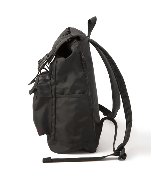 MILKFED.（ミルクフェド）の「FLAP BACKPACK（バックパック/リュック/ロゴ/ナイロン）（バックパック/リュック・レディース・ブラック/グレー・ONE SIZE）」の4枚目の写真