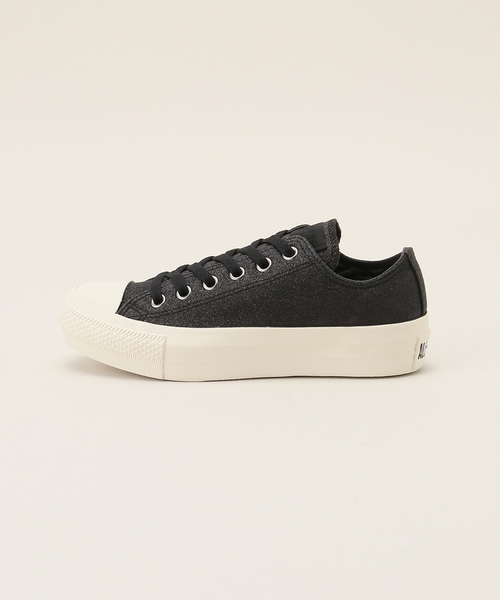 LE TALON(ルタロン)の「CONVERSE/コンバース PLTS グリッター OX(スニーカー・レディース・ブラック・24cm/23.5cm)」の3枚目の写真