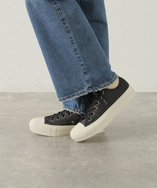 LE TALON(ルタロン)の「CONVERSE/コンバース PLTS グリッター OX(スニーカー・レディース・ブラック・24cm/23.5cm)」の2枚目の写真