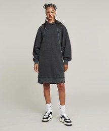 G-STAR（ジースター）の「Overdyed Hooded Sweater Dress/オーバーダイルーズオーバーサイズスウェットワンピース（ワンピース）」