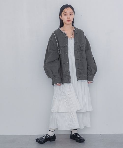 ジーナシス　sundayDress　ホワイト JEANASIS ジーナシス Sundaydress ワンピース ホワイト 今季新作