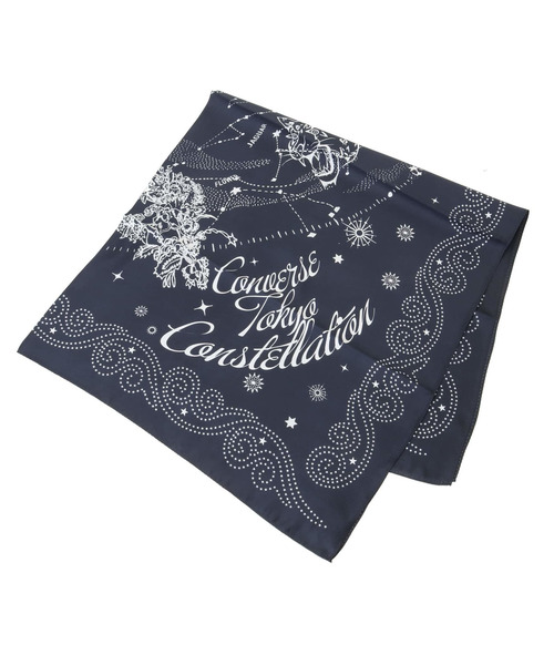 CONVERSE TOKYO（コンバーストウキョウ）の「CONSTELLATION SILK SCARF（バンダナ/スカーフ・レディース・ブラック・FREE）」の8枚目の写真