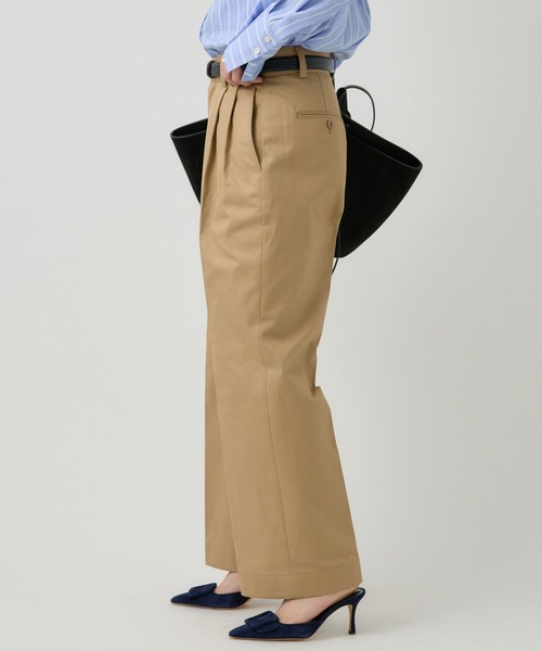 chaos ツータックチーノパンツ　38【新品】 未使用に近い】chaos ツータックチノパンツ 38 - メルカリ