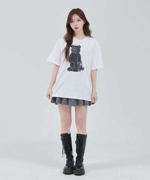 ★OY★DOLLY WITH ODOLLY TEE - WHITE★正規品/韓国直送料込 OY/オーワイ』 DOLLY WITH ODOLLY TEE/ドリーウィズオードリー