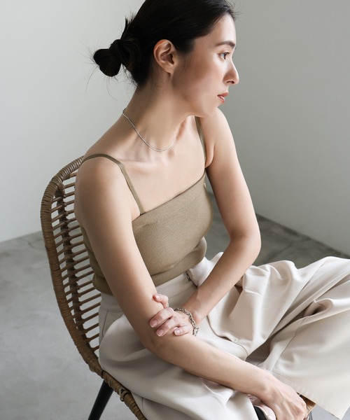 select MOCA（セレクトモカ）の「2WAYカップ付きチューブトップ【ストラップ取り外し可】（チューブトップ・レディース・アイボリー/グレイッシュベージュ/ブラック・FREE）」の7枚目の写真