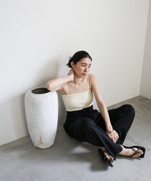 select MOCA（セレクトモカ）の「2WAYカップ付きチューブトップ【ストラップ取り外し可】（チューブトップ・レディース・アイボリー/グレイッシュベージュ/ブラック・FREE）」の19枚目の写真