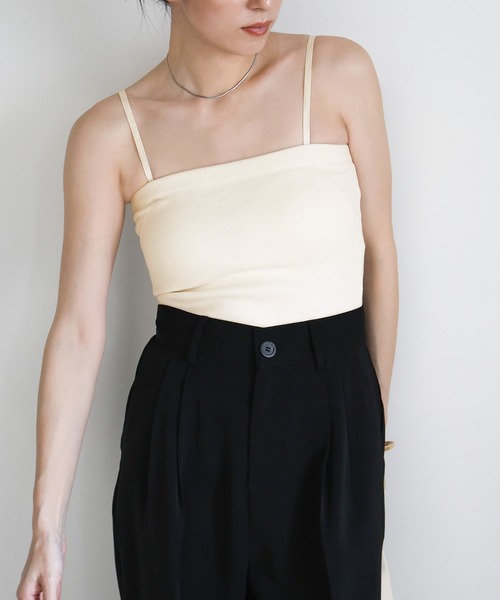 select MOCA（セレクトモカ）の「2WAYカップ付きチューブトップ【ストラップ取り外し可】（チューブトップ・レディース・アイボリー/グレイッシュベージュ/ブラック・FREE）」の16枚目の写真
