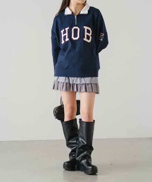 RAY CASSIN（レイカズン）の「カットオフティアードミニスカパン（スカート・レディース・グレー/アイボリー/ブラック系その他2/ホワイト・FREE）」の17枚目の写真