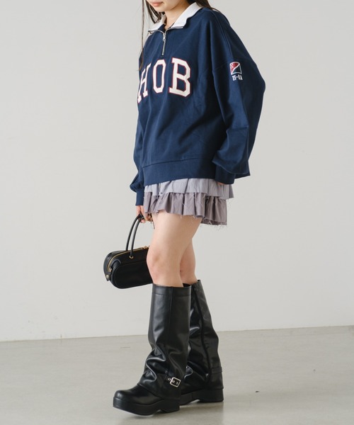 RAY CASSIN（レイカズン）の「カットオフティアードミニスカパン（スカート・レディース・グレー/アイボリー/ブラック系その他2/ホワイト・FREE）」の19枚目の写真