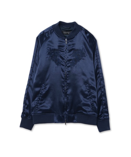 TORNADO MART（トルネードマート）の「TORNADO MART∴ブラックサーフスカジャン（スカジャン・メンズ・ネイビー/ブラック・XXL/L/M/LL）」の4枚目の写真