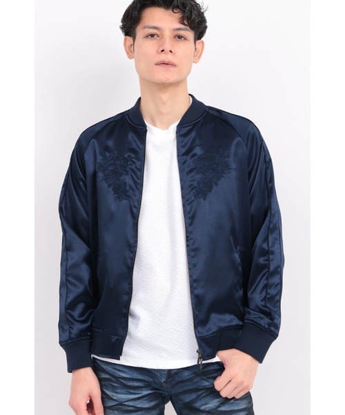 TORNADO MART（トルネードマート）の「TORNADO MART∴ブラックサーフスカジャン（スカジャン・メンズ・ネイビー/ブラック・XXL/L/M/LL）」の19枚目の写真