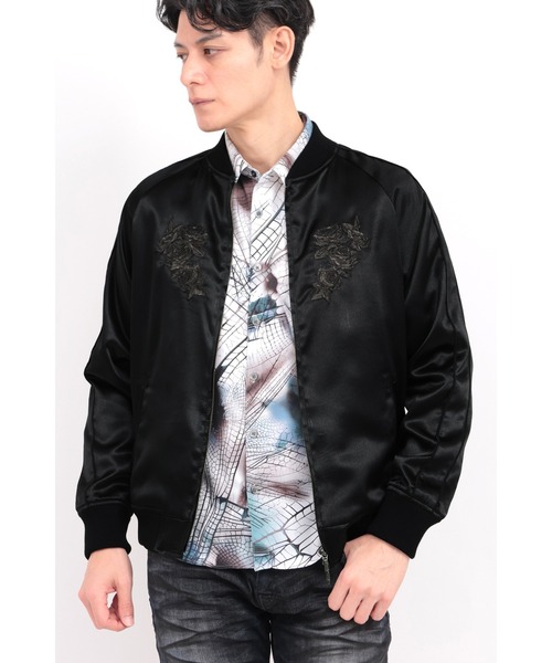 TORNADO MART（トルネードマート）の「TORNADO MART∴ブラックサーフスカジャン（スカジャン・メンズ・ネイビー/ブラック・XXL/L/M/LL）」の16枚目の写真