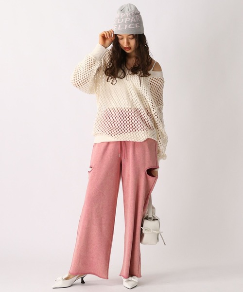 FOREVER 21(フォーエバー トゥエンティーワン)の「【2025SS】ヴィンテージライクサイドカットアウトスウェットパンツ(スウェットパンツ・レディース・ピンク/ブラック/カーキ/グレー・SMALL/MEDIUM)」の9枚目の写真