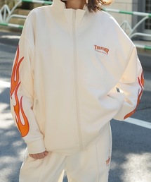 THRASHER(XbV[)Flame Sleeve TRACK JACKET/XbV[tCvggbNWPbg(W[W)