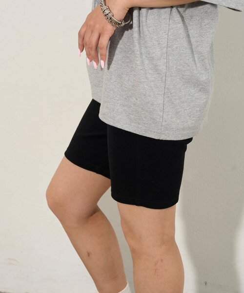 WHO'S WHO gallery（フーズフーギャラリー）の「【SLOPPY/スロッピー】バイカーリブパンツ（その他パンツ・レディース・チャコールグレー/ライトグレー/ブラック・FREE）」の11枚目の写真