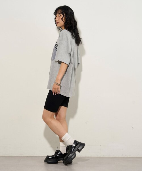 WHO'S WHO gallery（フーズフーギャラリー）の「【SLOPPY/スロッピー】バイカーリブパンツ（その他パンツ・レディース・チャコールグレー/ライトグレー/ブラック・FREE）」の14枚目の写真