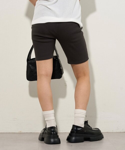 WHO'S WHO gallery（フーズフーギャラリー）の「【SLOPPY/スロッピー】バイカーリブパンツ（その他パンツ・レディース・チャコールグレー/ライトグレー/ブラック・FREE）」の21枚目の写真