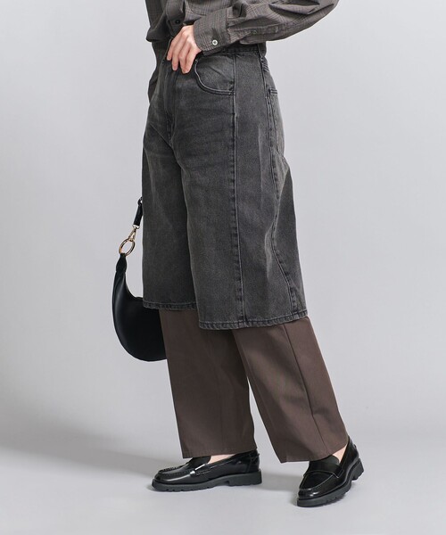 BEAUTY&YOUTH UNITED ARROWS(ビューティーアンドユースユナイテッドアローズ)の「コットンデニム ハーフパンツ(その他パンツ・レディース・コバルトブルー/ブラック・S/M)」の6枚目の写真