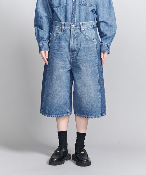 BEAUTY&YOUTH UNITED ARROWS(ビューティーアンドユースユナイテッドアローズ)の「コットンデニム ハーフパンツ(その他パンツ・レディース・コバルトブルー/ブラック・S/M)」の8枚目の写真
