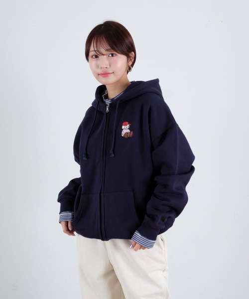 tombonia(トムボニア)の「Muck zip hoodie / ムクジップフーディー(パーカー・メンズ・ネイビー/ライトグレー・MEDIUM/LARGE)」の10枚目の写真