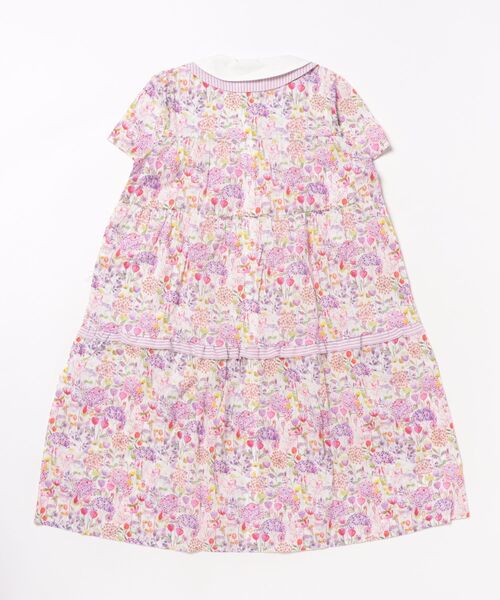 nino（ニノ）の「前明きボタニカルフラワーワンピース（ワンピース・キッズ・ホワイト・130cm/140cm/150cm）」の2枚目の写真