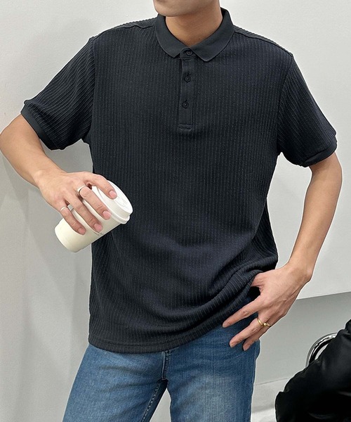 aimoha(アイモハ)の「aimoha men リラックスフィットポロトップス (SS)(ポロシャツ・メンズ・ホワイト/ダークグレー/バーガンディー・XX-LARGE/X-LARGE/LARGE/MEDIUM)」の14枚目の写真