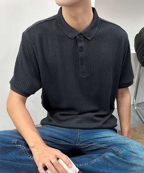 aimoha(アイモハ)の「aimoha men リラックスフィットポロトップス (SS)(ポロシャツ・メンズ・ホワイト/ダークグレー/バーガンディー・XX-LARGE/X-LARGE/LARGE/MEDIUM)」の16枚目の写真