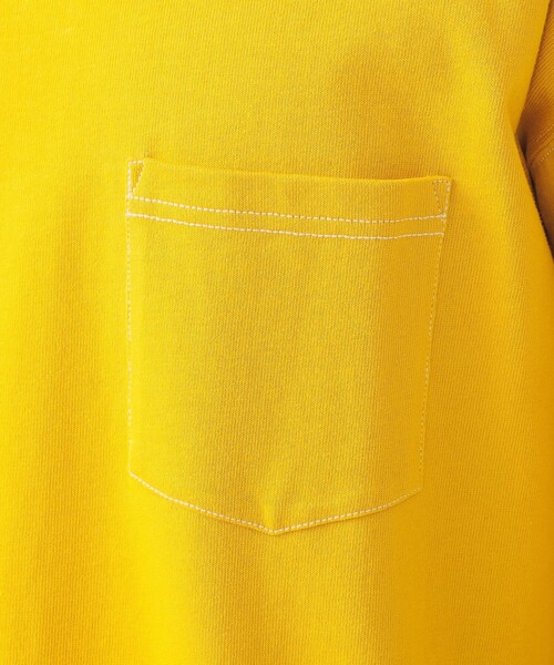BEAMS（ビームス）の「BEAMS / ステッチ ルーズ Tシャツ（Tシャツ/カットソー・メンズ・サックスブルー/ブラウン/イエロー・S/M/L/XL）」の8枚目の写真