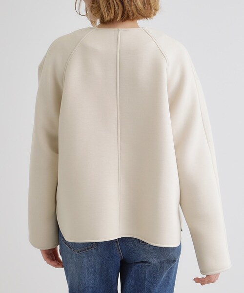 grove（グローブ）の「ダンボールジャージパイピングブルゾン（ブルゾン・レディース・ナチュラル/ネイビー/ブラウン系その他・02/05/04/03/01）」の20枚目の写真