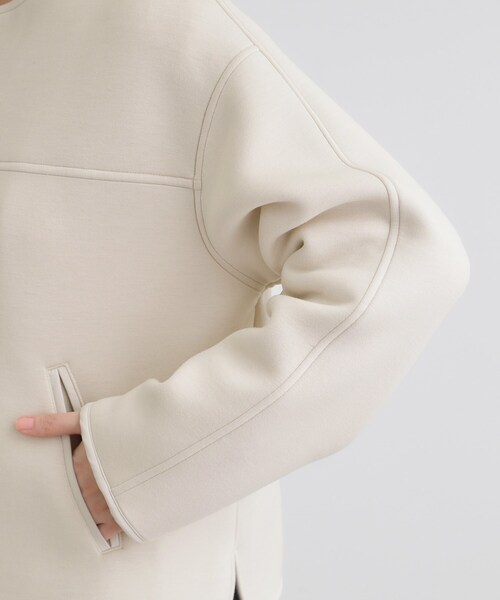 grove（グローブ）の「ダンボールジャージパイピングブルゾン（ブルゾン・レディース・ナチュラル/ネイビー/ブラウン系その他・02/05/04/03/01）」の22枚目の写真