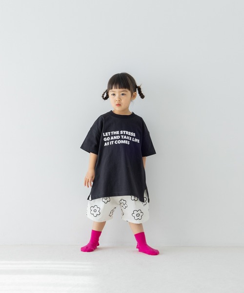 LOWRYS FARM（ローリーズファーム）の「デッキショートパンツ　 290699（その他パンツ・キッズ・オフホワイト/ホワイト×ブラック/ブラック/マルチ/グリーン/ブラウン/ピンク・110cm/120cm/130cm/140cm/150cm）」の21枚目の写真