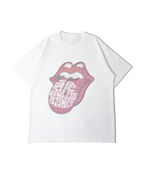 JACKROSE（ジャックローズ）の「B-TRS-Lips&Tongue ラインストーン-SSTEE（Tシャツ/カットソー・メンズ・ブラック/ホワイト/チャコール・M/L/XL）」の12枚目の写真