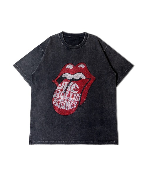 JACKROSE（ジャックローズ）の「B-TRS-Lips&Tongue ラインストーン-SSTEE（Tシャツ/カットソー・メンズ・ブラック/ホワイト/チャコール・M/L/XL）」の8枚目の写真