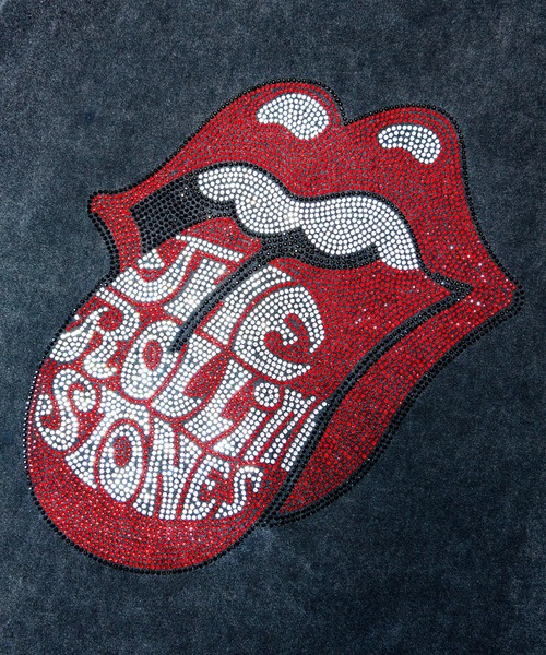 JACKROSE（ジャックローズ）の「B-TRS-Lips&Tongue ラインストーン-SSTEE（Tシャツ/カットソー・メンズ・ブラック/ホワイト/チャコール・M/L/XL）」の5枚目の写真