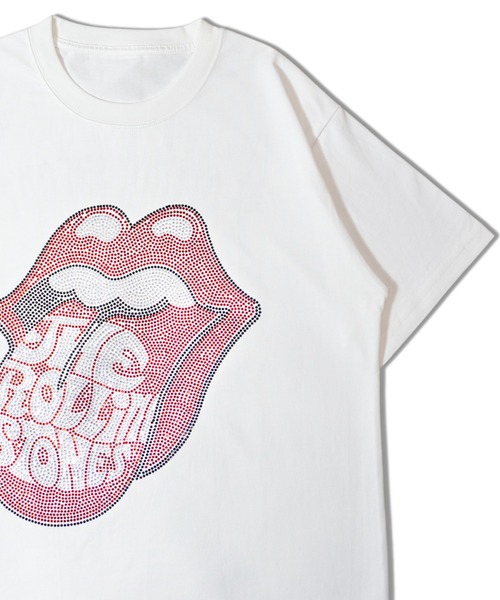 JACKROSE（ジャックローズ）の「B-TRS-Lips&Tongue ラインストーン-SSTEE（Tシャツ/カットソー・メンズ・ブラック/ホワイト/チャコール・M/L/XL）」の19枚目の写真