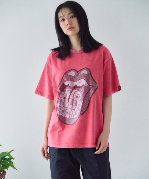 JACKROSE（ジャックローズ）の「B-TRS-Lips&Tongue ラインストーン-SSTEE（Tシャツ/カットソー・メンズ・ブラック/ホワイト/チャコール/レッド・M/L/XL）」の16枚目の写真