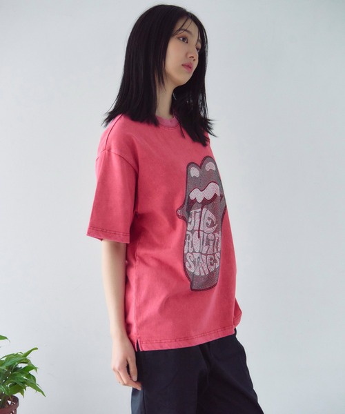 JACKROSE（ジャックローズ）の「B-TRS-Lips&Tongue ラインストーン-SSTEE（Tシャツ/カットソー・メンズ・ブラック/ホワイト/チャコール/レッド・M/L/XL）」の18枚目の写真