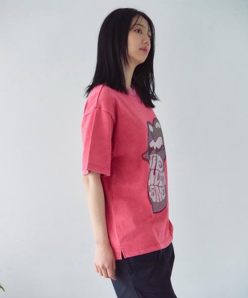 JACKROSE（ジャックローズ）の「B-TRS-Lips&Tongue ラインストーン-SSTEE（Tシャツ/カットソー・メンズ・ブラック/ホワイト/チャコール/レッド・M/L/XL）」の19枚目の写真