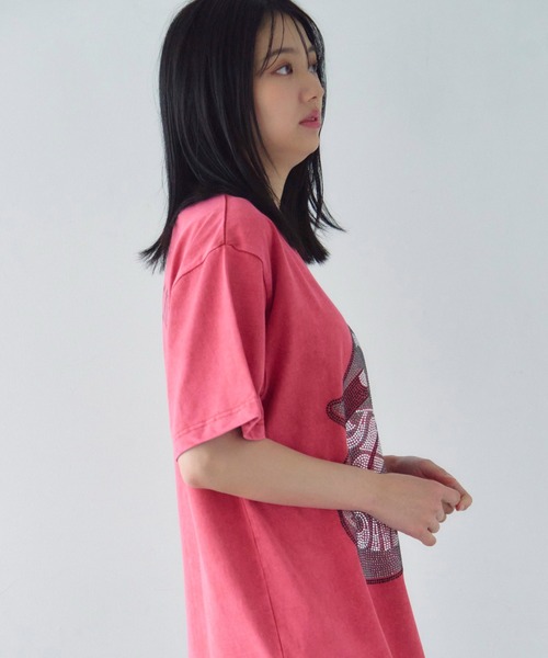 JACKROSE（ジャックローズ）の「B-TRS-Lips&Tongue ラインストーン-SSTEE（Tシャツ/カットソー・メンズ・ブラック/ホワイト/チャコール/レッド・M/L/XL）」の17枚目の写真