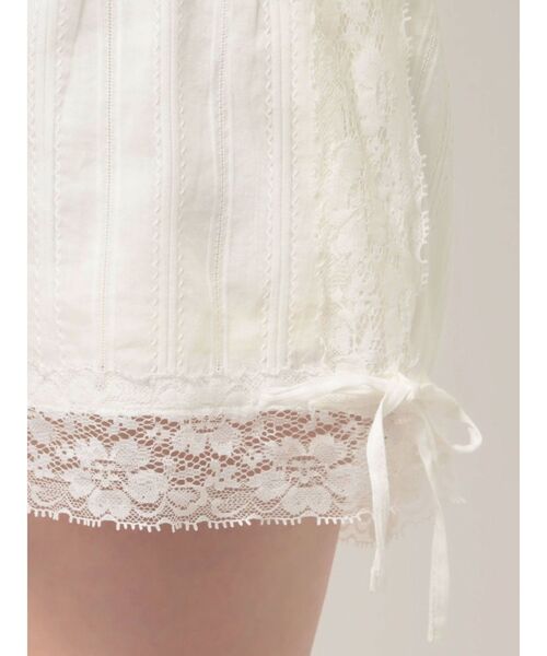 merry jenny（メリージェニー）の「デコラティブレースショートパンツ（その他パンツ・レディース・オフホワイト/グレー・FREE）」の13枚目の写真