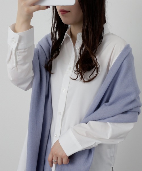 BELLUNA PLUS(ベルーナ)の「デイリーに着回せる!ベーシックシャツ(シャツ/ブラウス・レディース・オフホワイト・X-LARGE/LARGE/MEDIUM)」の3枚目の写真