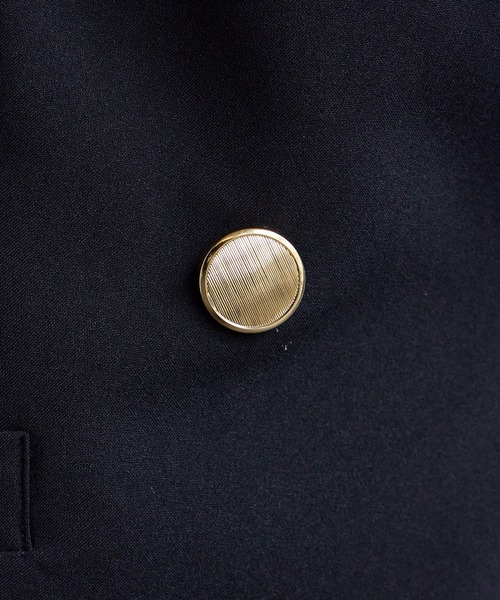 AIMER（エメ）の「ゴールドボタンテーラードジャケット（テーラードジャケット・レディース・ベージュ/ネイビー・MEDIUM）」の3枚目の写真