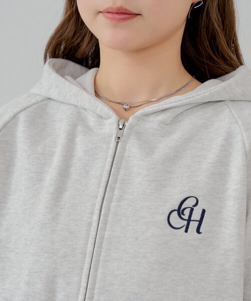 チルコロ フーディー パーカー ジップアップ ホワイト 白 コットン イタリア製 チルコロ フーディー パーカー ジップアップ ホワイト 白