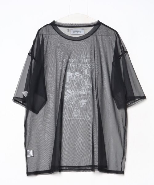 ROYAL FLASH（ロイヤルフラッシュ）の「el conductorH/コンダクター/SEE-THROUGH SHORT SLEEVE TEE（Tシャツ/カットソー・メンズ・ブラック・4）」の2枚目の写真