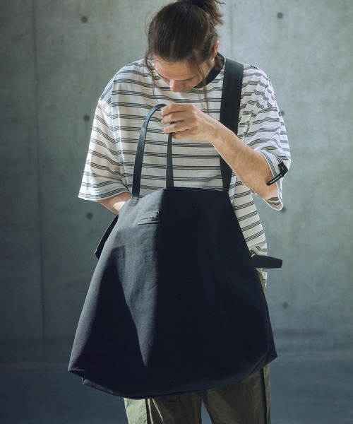 ADAM PATEK(アダムパテック)の「ADAMPATEK/new shrink leather combi big tote bag/レザーコンビ2wayトートバッグ(AP2519034)(トートバッグ・レディース・ブラック系1/ブラック系2・FREE)」の6枚目の写真