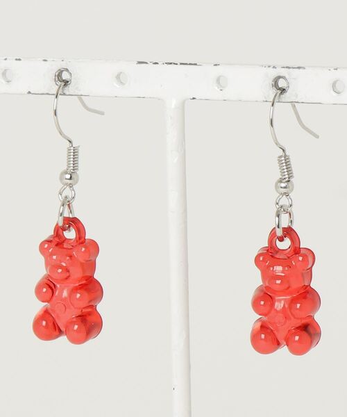 rae(レイ)の「【rae】グミベアドロップピアス(ピアス(両耳用)・レディース・ブルー/クリア/ブラック/ピンク系その他/パープル/イエロー/オレンジ/グリーン/ピンク/レッド・FREE)」の8枚目の写真