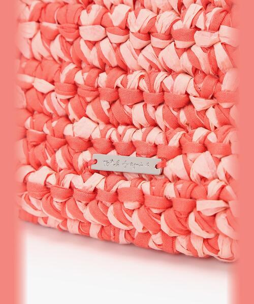 To b. by agnes b.（トゥービーバイアニエスベー）の「マルチカラーバッグ（ハンドバッグ・レディース・ピンク・FREE）」の5枚目の写真