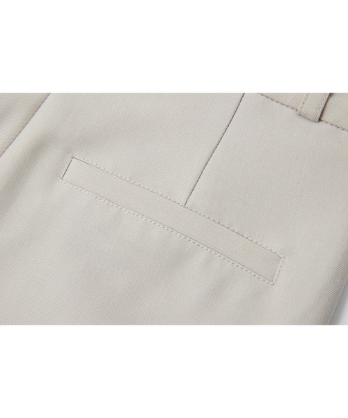 tageechita（タジチタ）の「【tageechita】TRツイル タックワイド ストレートパンツ（スラックス・レディース・ブラック/ライトベージュ・XS/S/M/L）」の8枚目の写真